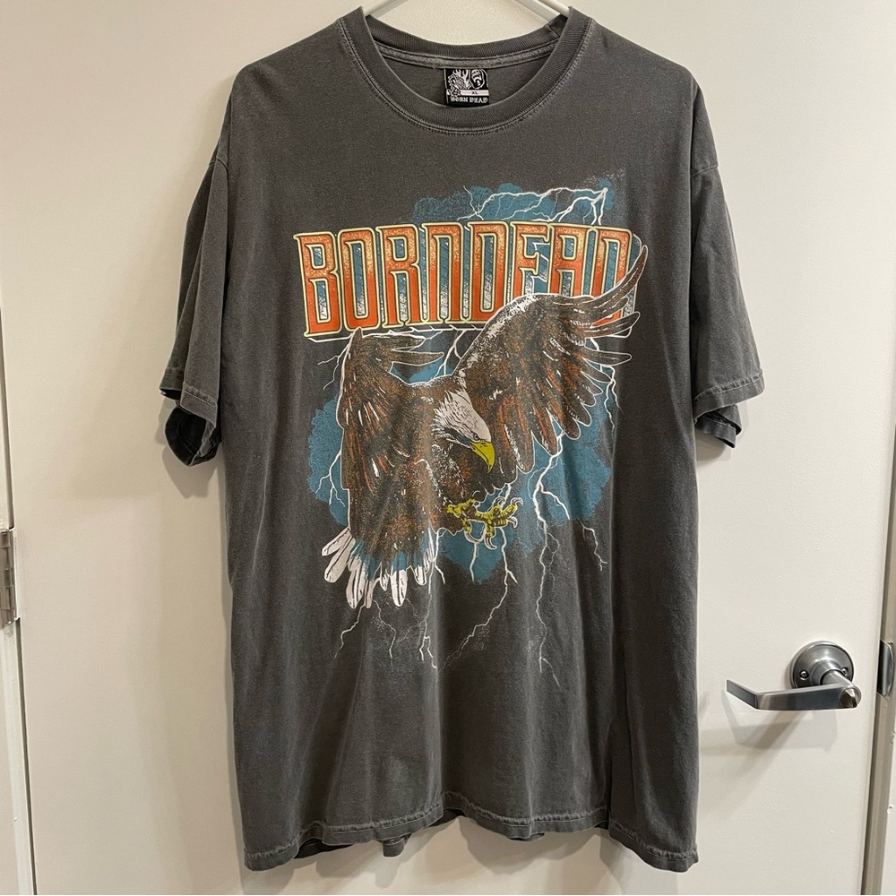 Born Dead Clothing Co Vintage-Style Garment-Dyed T Shirt